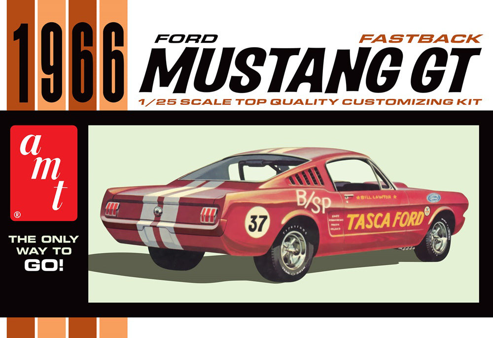 AMT 1305 1966 Ford Mustang GT Fastback 1:25 Model Kit