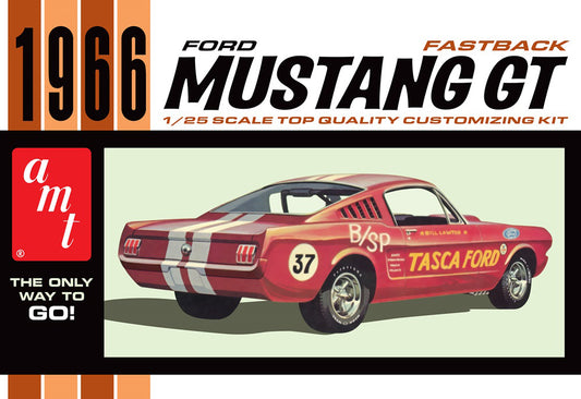 AMT 1305 1966 Ford Mustang GT Fastback 1:25 Model Kit