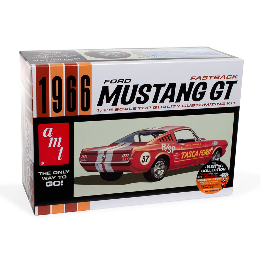 AMT 1305 1966 Ford Mustang GT Fastback 1:25 Model Kit