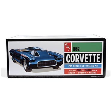 AMT 1318 1962 Corvette 3-in-1 Car 1:25 Model Kit