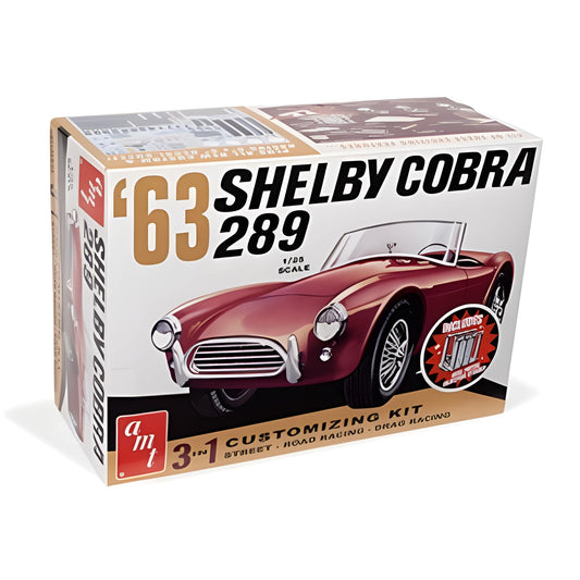 AMT 1319 1963 Shelby Cobra 289 3-in-1 Car 1:25 Model Kit