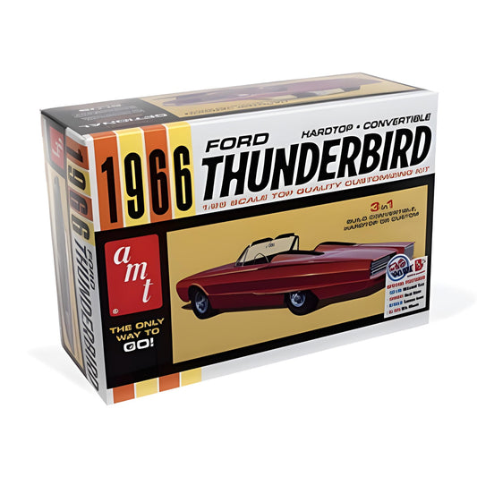 AMT 1328 1966 Ford Thunderbird Hardtop/Convertible 3-in-1 Car Model Kit
