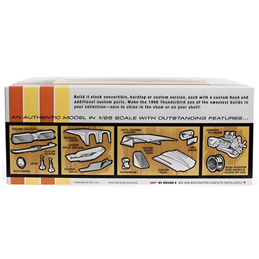 AMT 1328 1966 Ford Thunderbird Hardtop/Convertible 3-in-1 Car Model Kit