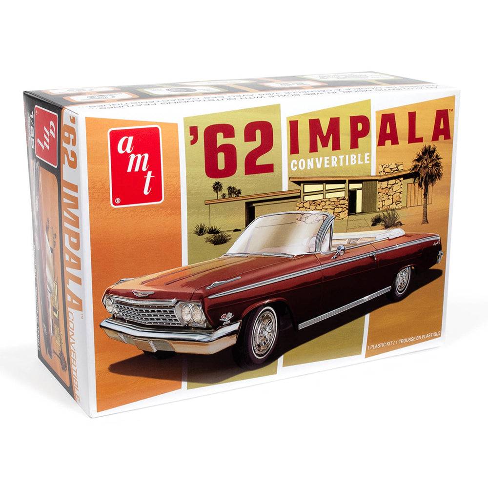 AMT 1355M 1962 Chevy Impala Convertible 1:25 Model Kit