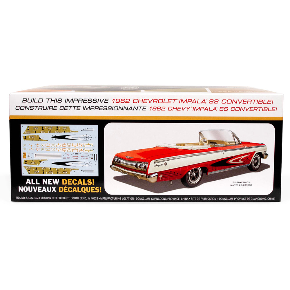 AMT 1355M 1962 Chevy Impala Convertible 1:25 Model Kit