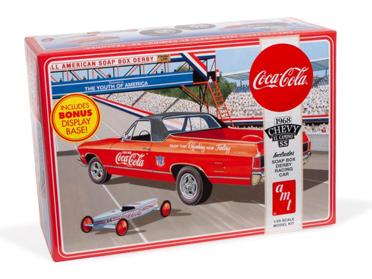 AMT 1362 1968 Chevy El Camino SS (Coca-Cola) w/ Soap Box Racer 1:25 Model Kit