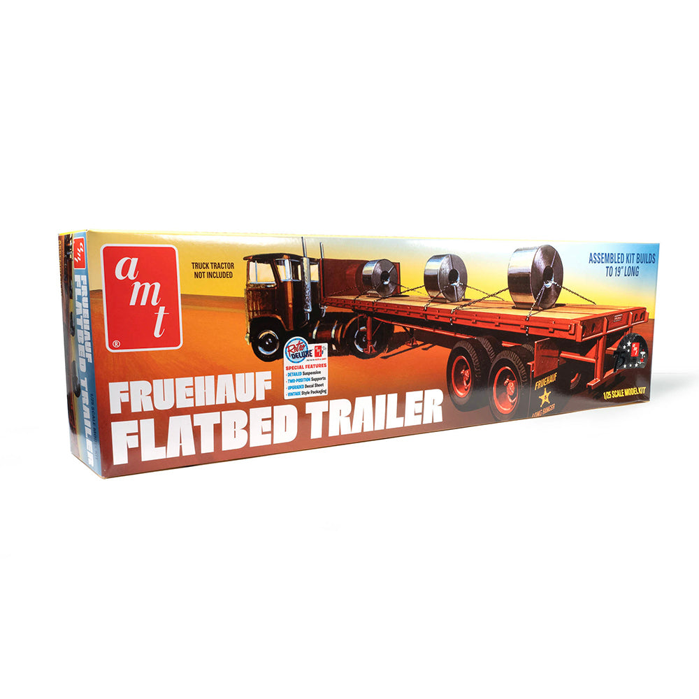 AMT 1399 Fruehauf Flatbed Trailer 1:25 Model Kit