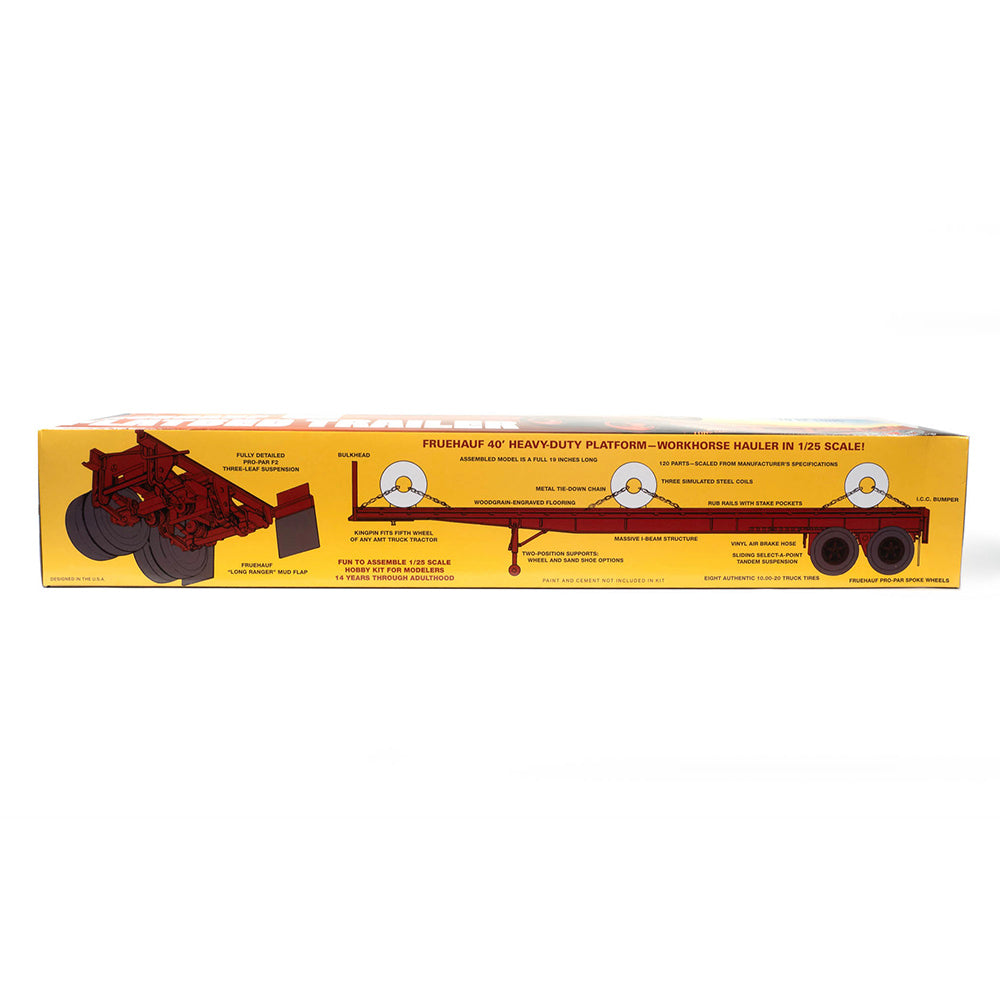 AMT 1399 Fruehauf Flatbed Trailer 1:25 Model Kit