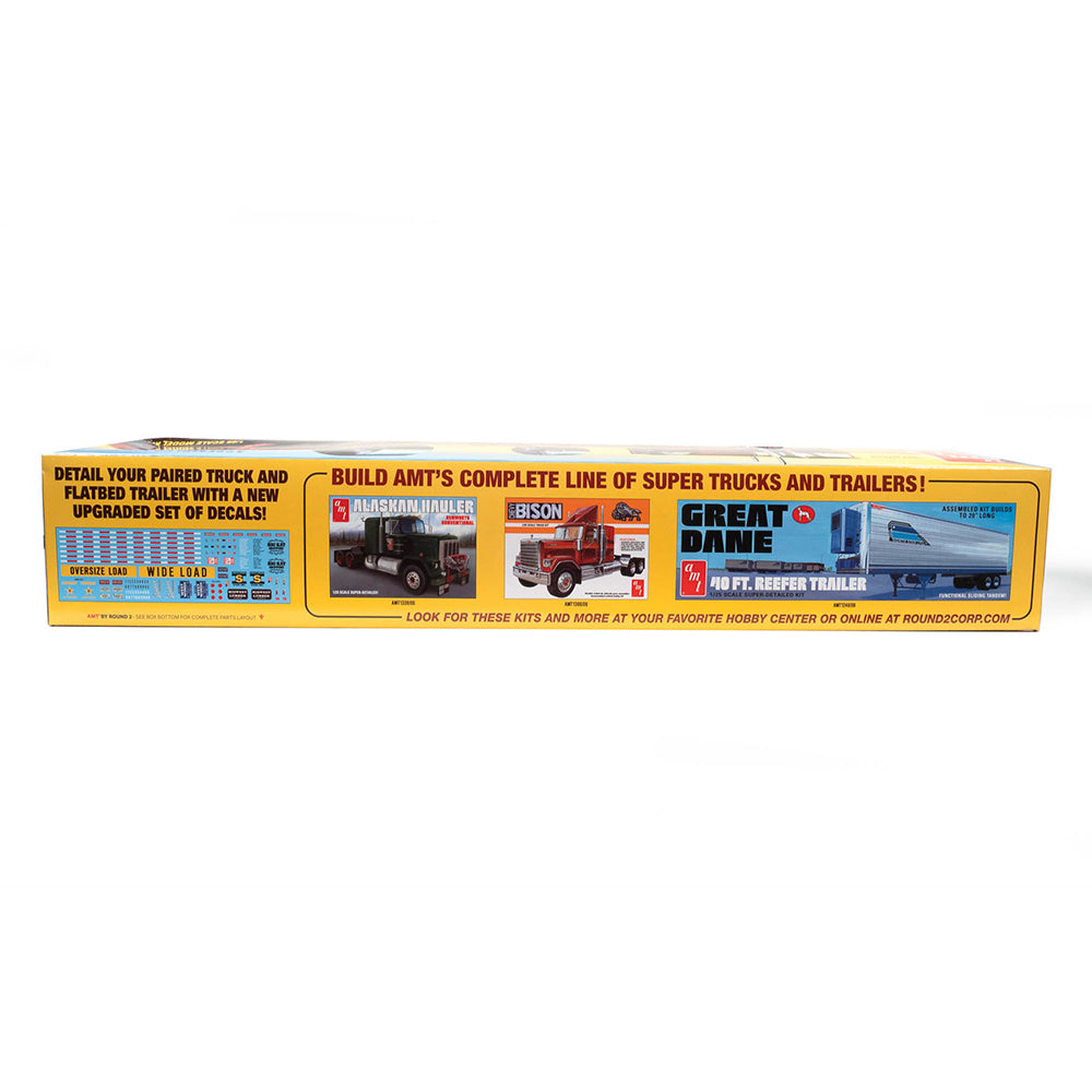 AMT 1399 Fruehauf Flatbed Trailer 1:25 Model Kit