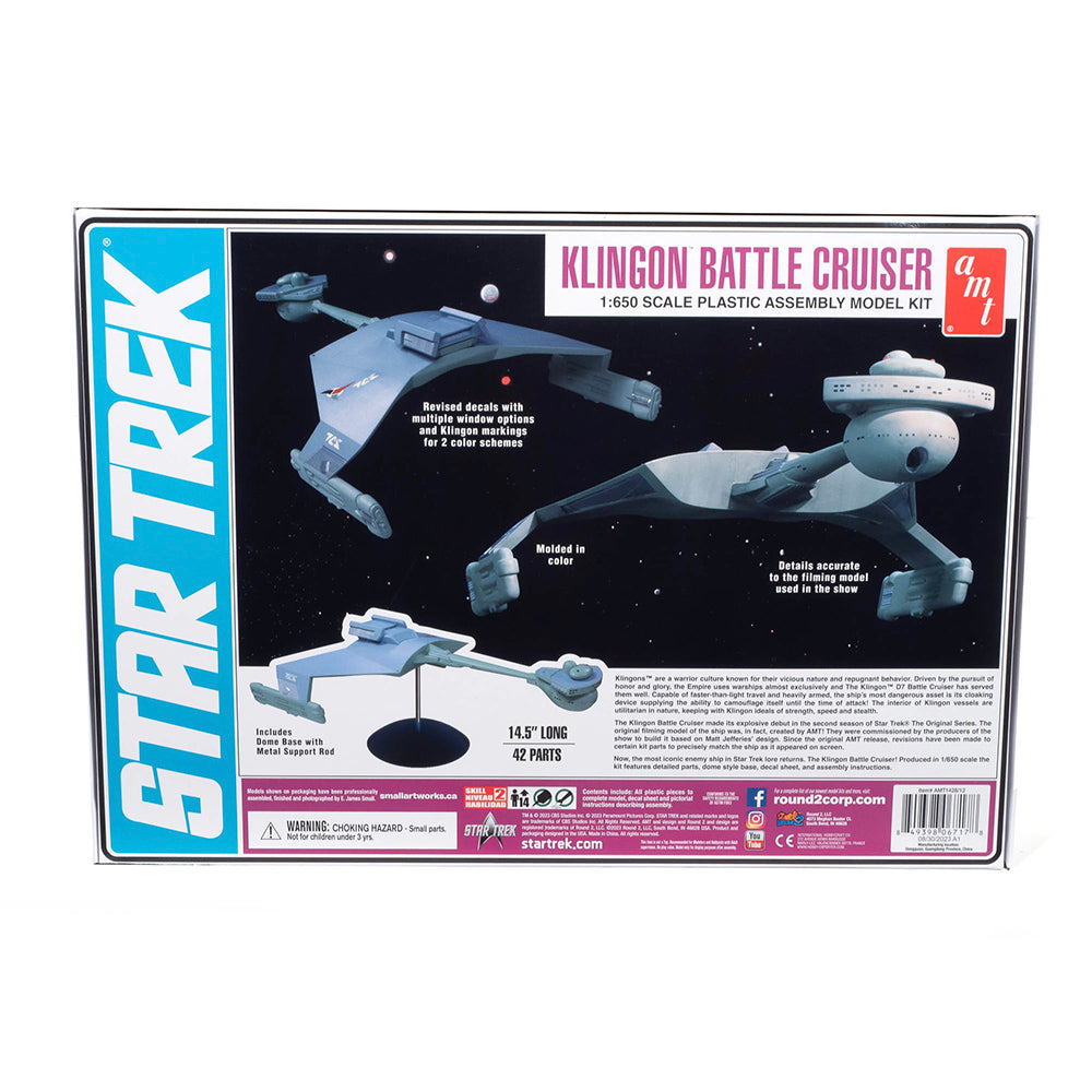 AMT 1428 Star Trek The Original Series Klingon Battle Cruiser 1:650 Model Kit