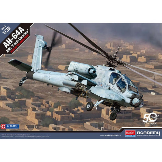 Academy 12129 AH-64A ANG South Carolina 1:35 Helicopter Plastic Model Kit