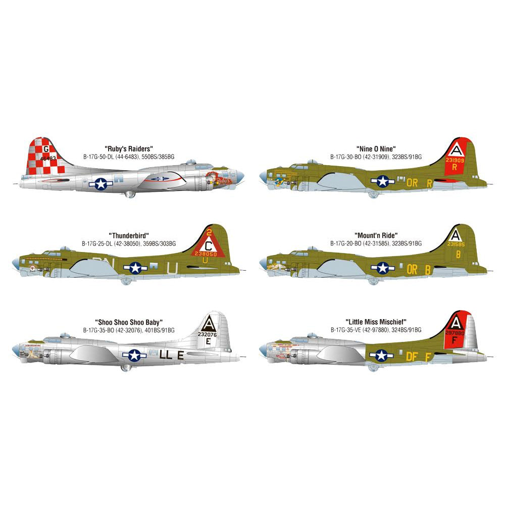Academy 12414 USAF B-17G Flying Fortress 'Nose Art' 1:72 Model Kit
