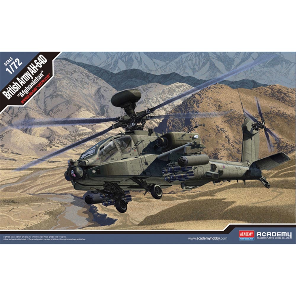 Academy Hobby 12537 AH-64D British Army 'Afghanistan' 1:72 Plastic Model Kit