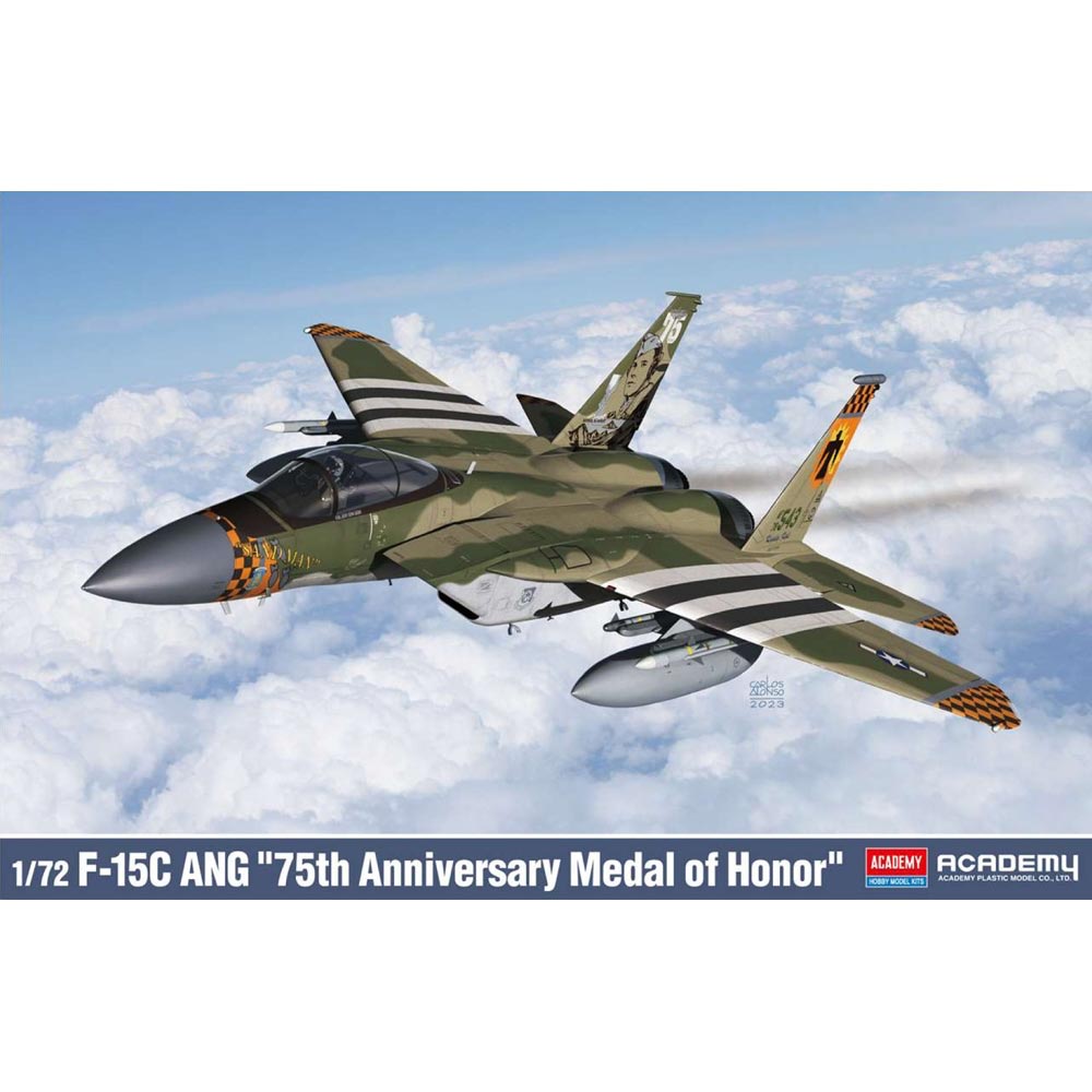 Academy 12582 USAF F-15C ANG 75th Anniversary Medal of Honor 1:72 Model Kit