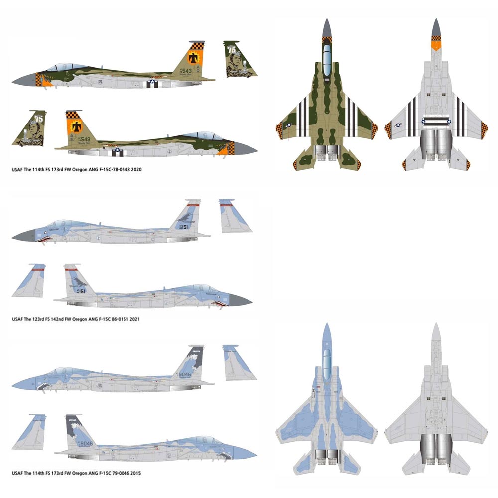 Academy 12582 USAF F-15C ANG 75th Anniversary Medal of Honor 1:72 Model Kit