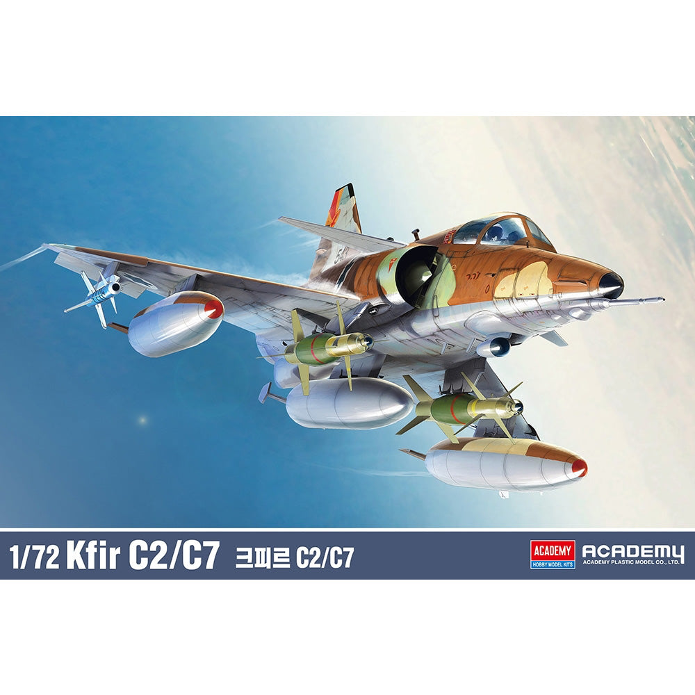 Academy 12593 Israeli Air Force Kfir C2/C7 1:72 Model Kit – Jadlam Toys ...