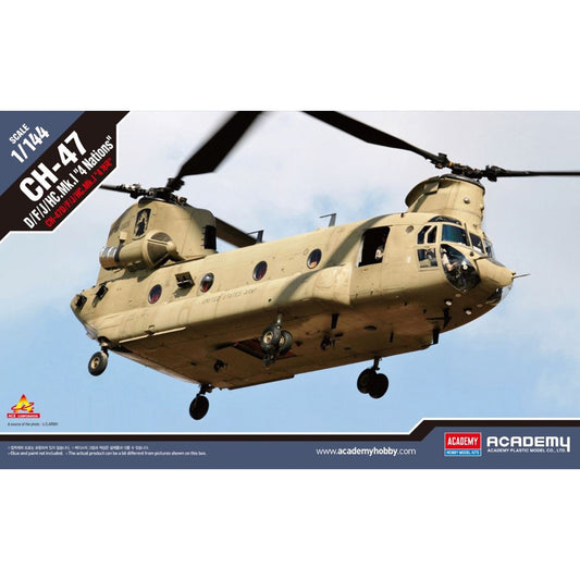 Academy 12624 CH-47 D/F/J/HC Mk 1 Chinook "4 Nations" 1:144 Model Kit