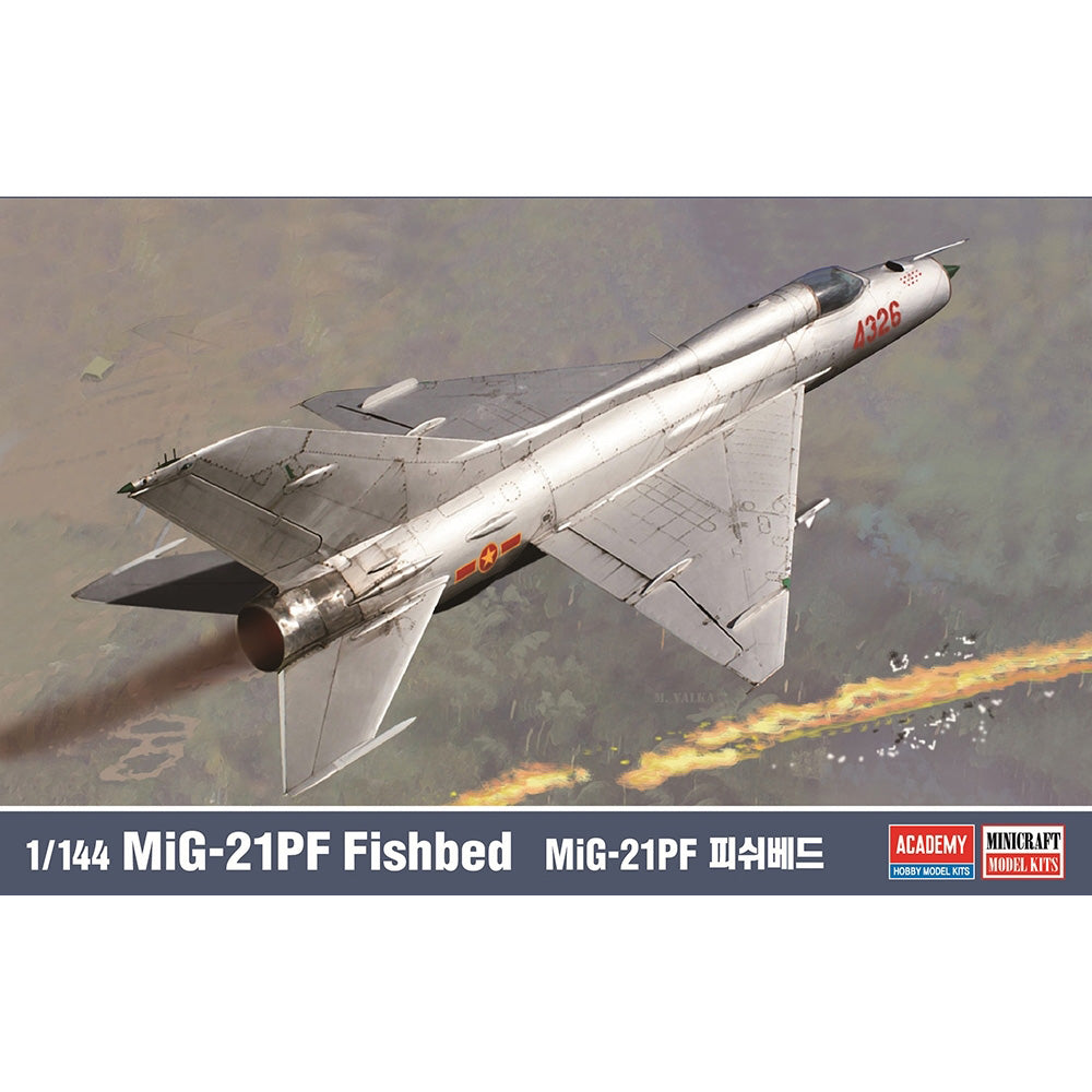 Academy 12664 VPAF (North Vietnam) MiG-21PF “Fishbed” 1:144 Model Kit