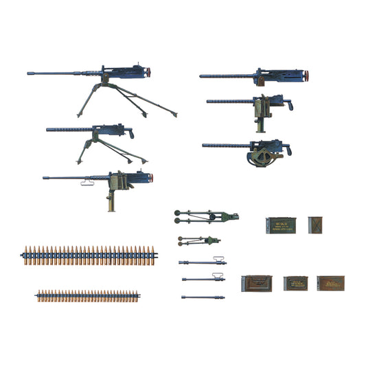 Academy 13262 WWII Machine Gun Set 1:35 Model Kit