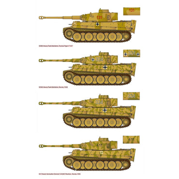 Academy 13422 German Tiger I Early Version Red 131 1943 1:72 Model Kit