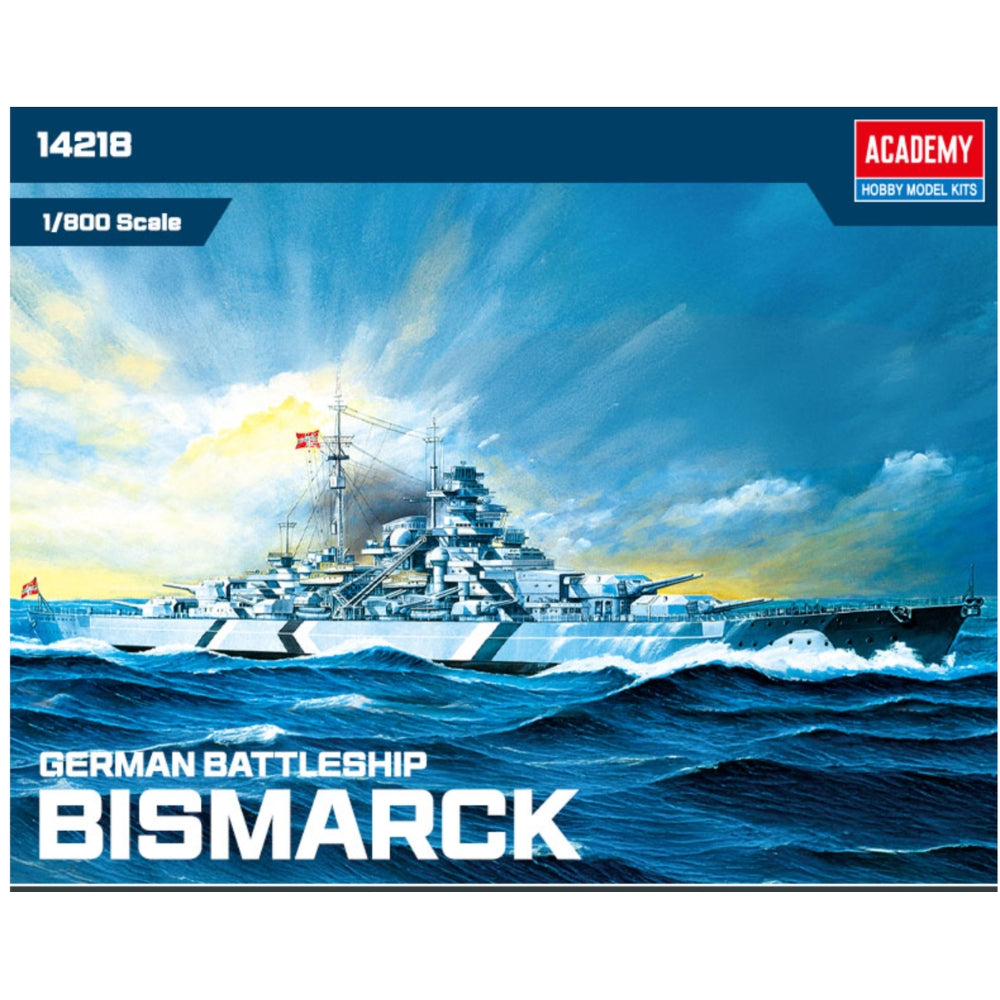 Academy 14218 German Battleship Bismarck 1:800 Model Kit