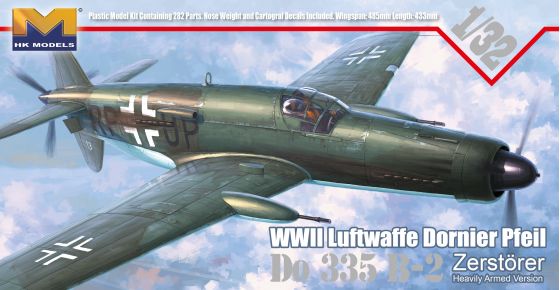 Hong Kong Models 01E07 Dornier Do 335 'Pfeil' B-2 Zerstörer 1:32 Model Kit