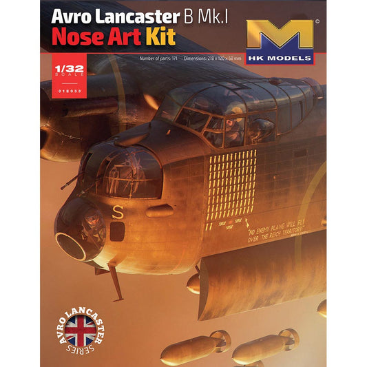 Hong Kong Models PKHK01E33 Avro Lancaster B Mk I Nose Art Kit 1:32 Model Kit