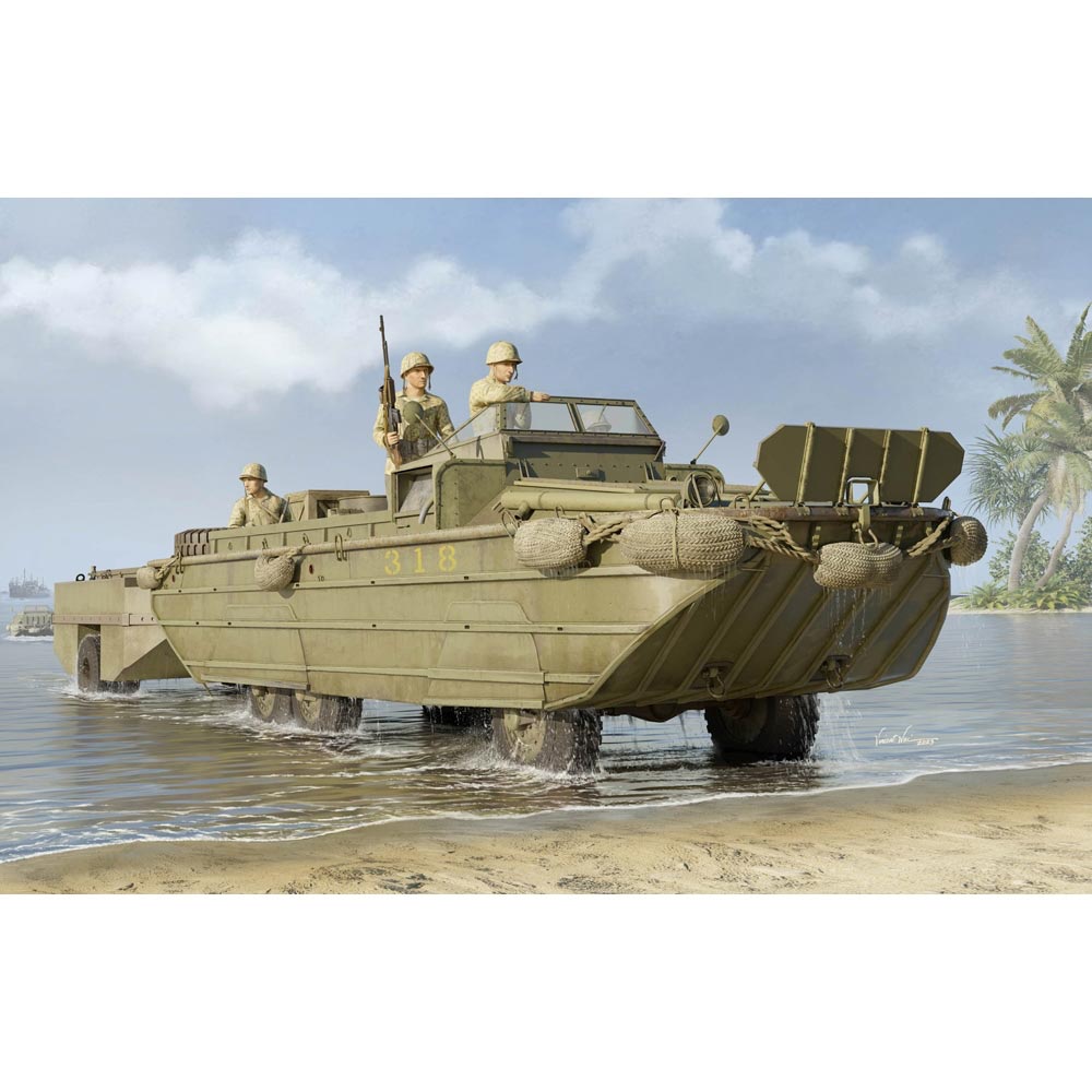 I Love Kit 63539 US GMC DUKW-353 w/ WTCT-6 Trailer c.1942 1:35 Model Kit