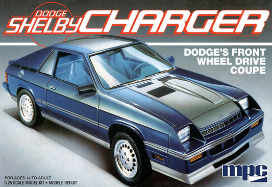 MPC 987 1986 Dodge Shelby Charger 1:25 Model Kit
