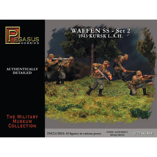 Pegasus 7202 Waffen SS 1943 WWII Germans Set 2 1:72 Model Kit
