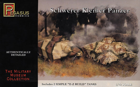 Pegasus 7605 German Schwerer Kleiner Panzer Tank Destroyer (2) Model Kit