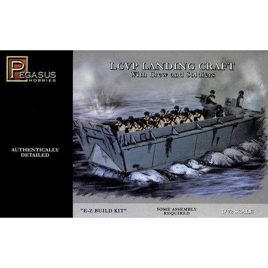 Pegasus 7650 LCVP Landing Craft 1:72 Plastic Model Kit