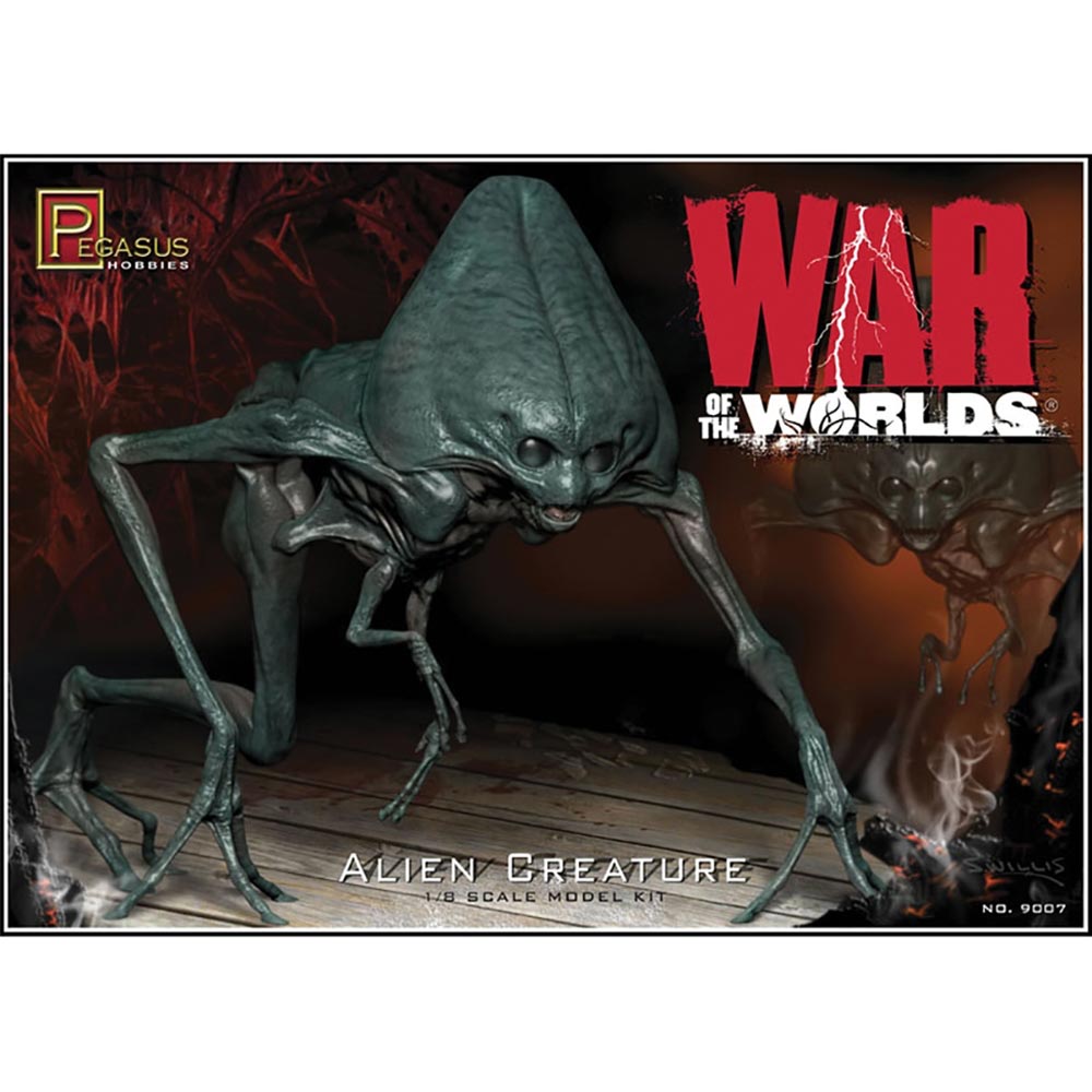 Pegasus 9007 War of the Worlds Alien Creature Figure 1:8 Plastic Model Kit