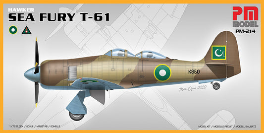 PM Model 214 Hawker Sea Fury T-61 1:72 Model Kit