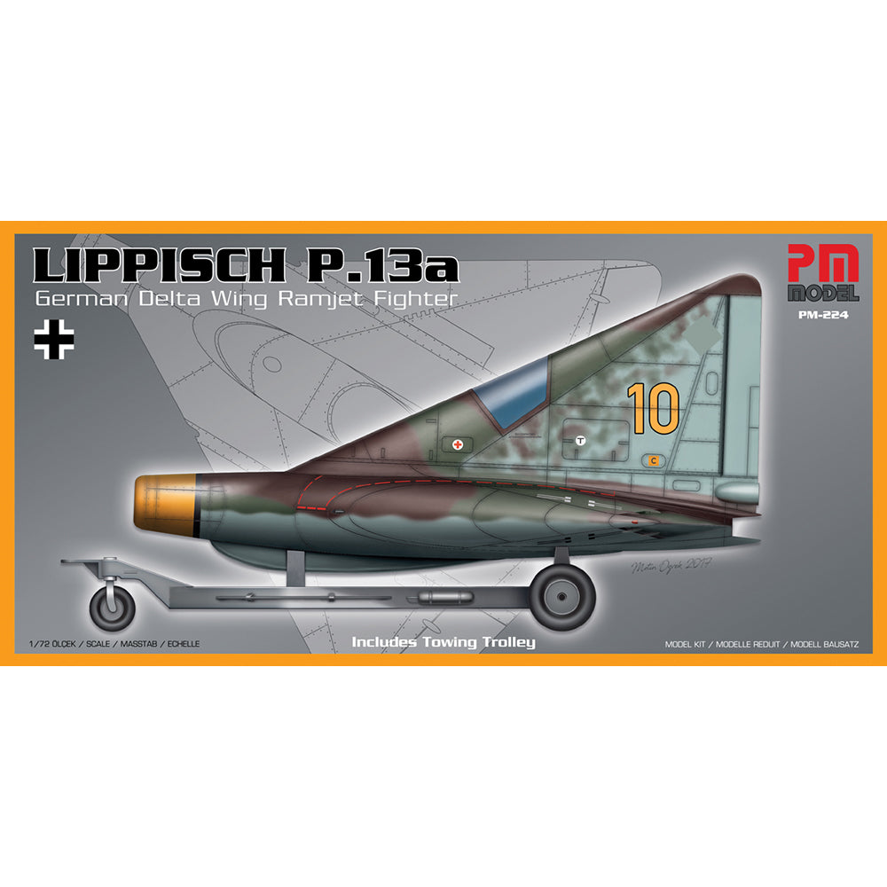 PM Model 224 Lippisch P.13a (includes towing trolley) 1:72 Model Kit