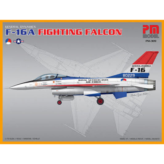 PM Model 309 F-16 F Fighting Falcon Dutch & US Air Forces 1:72 Model Kit
