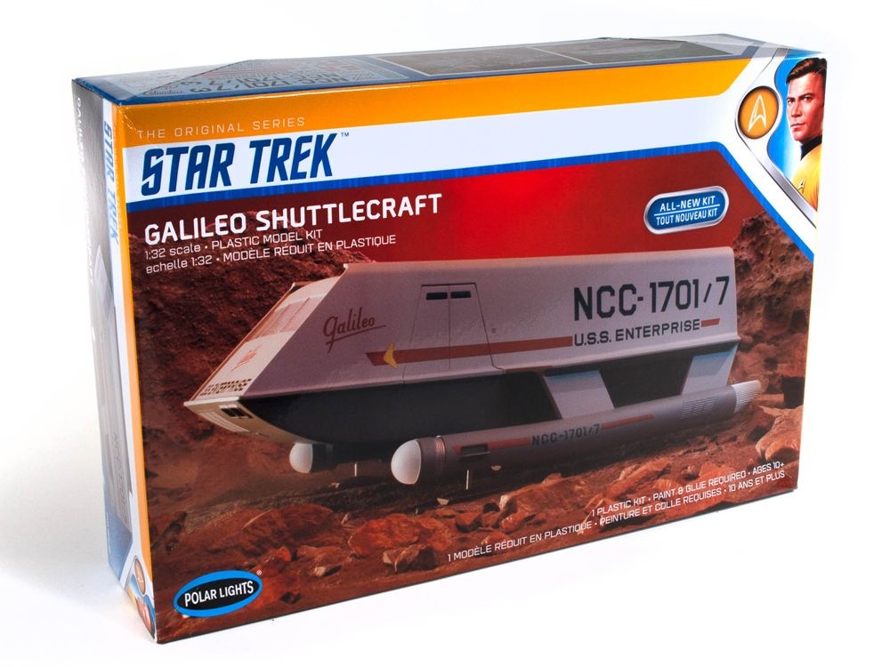 Polar Lights 909 Star Trek Original Series Galileo Shuttle 1:32 Model Kit