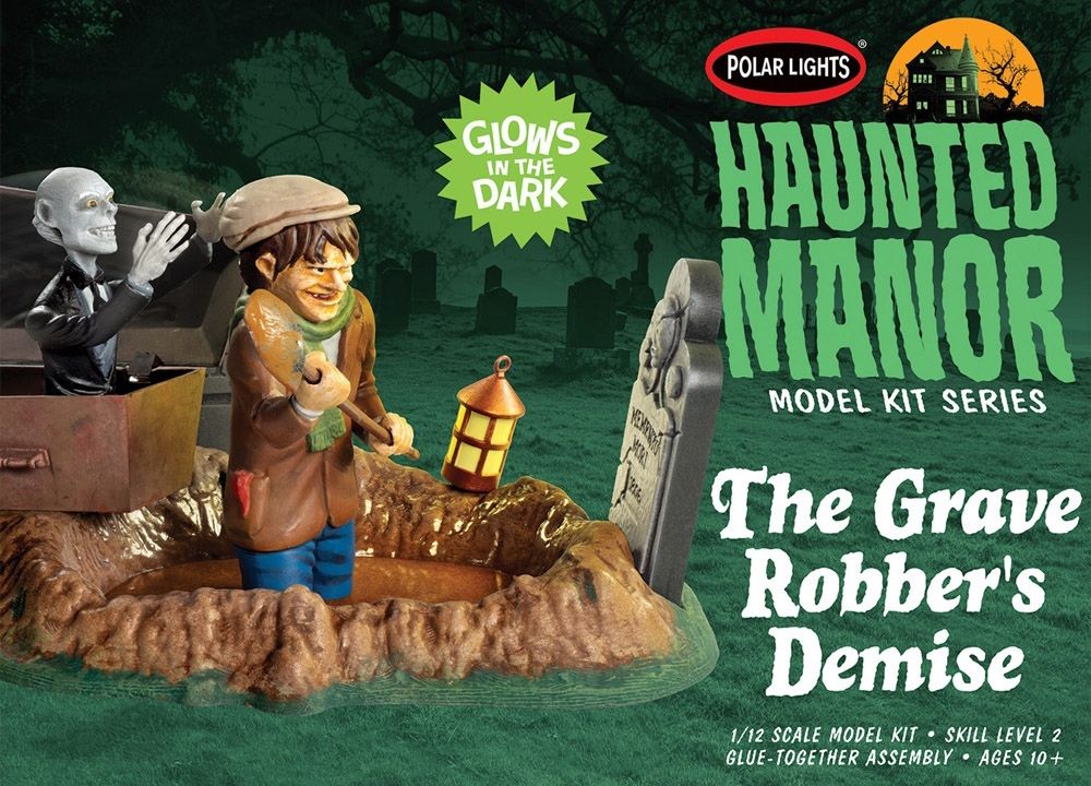 Polar Lights 976 Haunted Manor: The Grave Robber's Demise 1:12 Model Kit