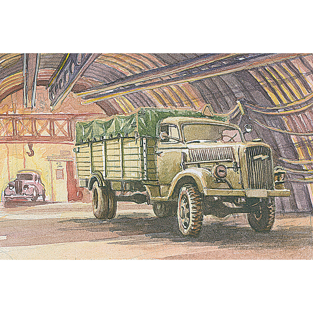 Roden ROD713 FWD Model B 3-ton & BL 8-inch Howitzer Mk VI 1:72 Model Kit