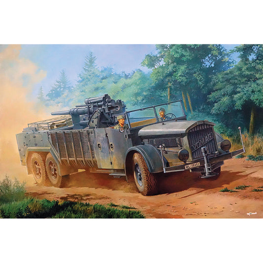 Roden ROD727 8.8cm Flak 36 auf Vomag 1:72 Model Kit