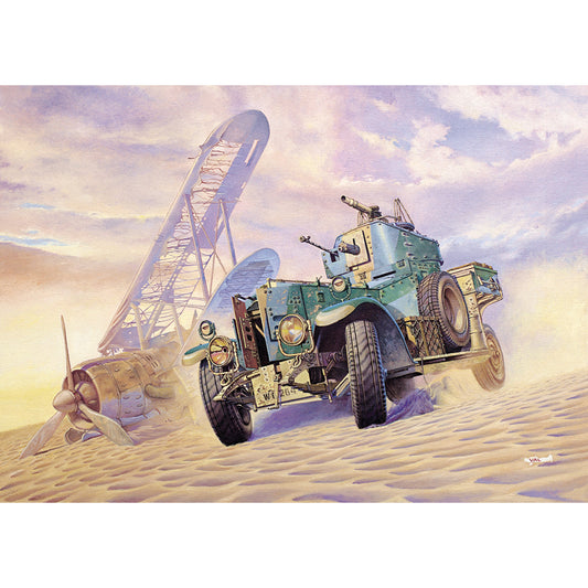 Roden ROD734 British Armoured Car Pattern 1920 Mk II w/Sand Tyres 1:72 Model Kit