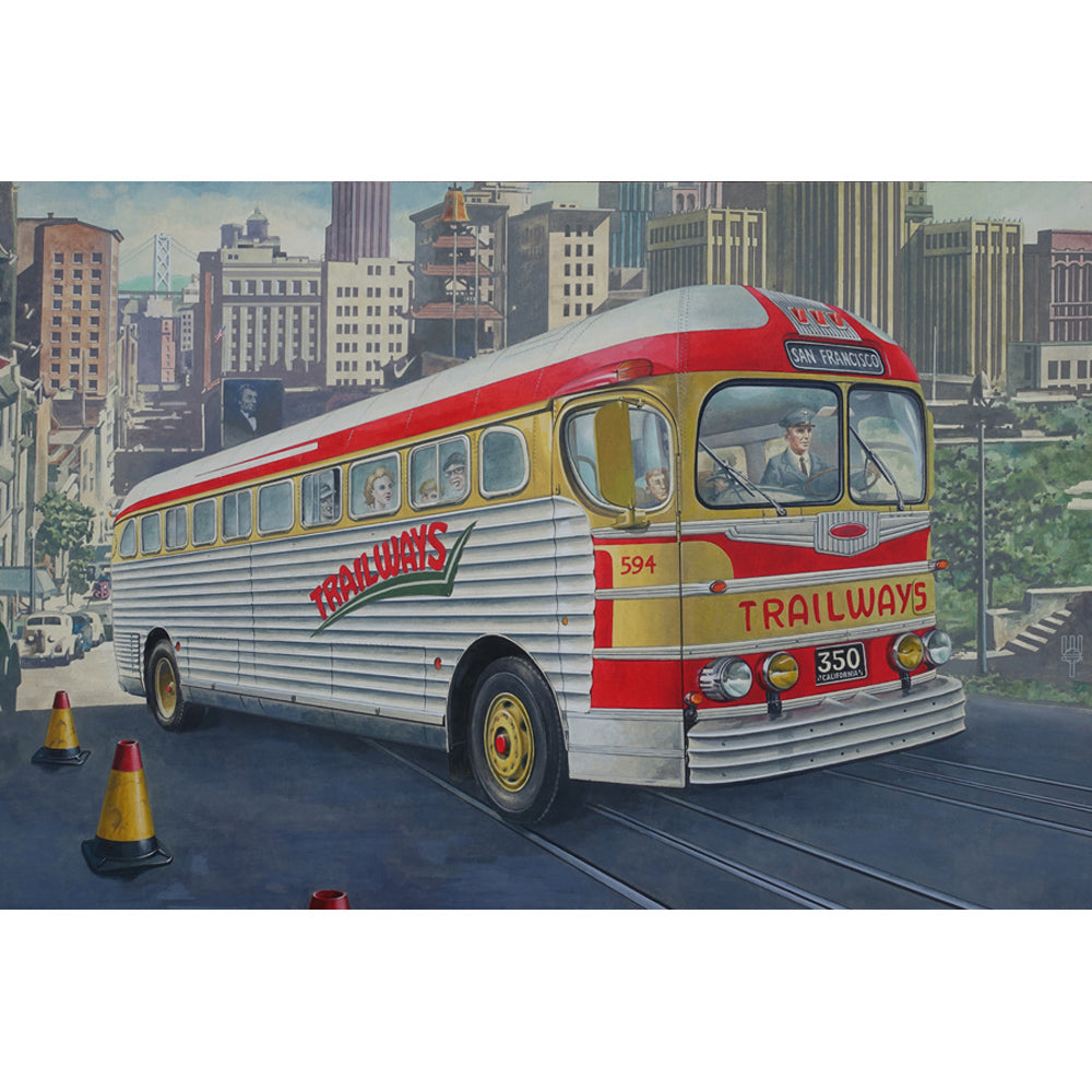 Roden ROD819 US GMC PD-3751 "Silverside Trailwagon" Trailways Company 1:35 Model Kit