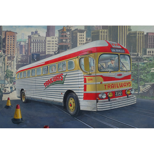 Roden ROD819 US GMC PD-3751 "Silverside Trailwagon" Trailways Company 1:35 Model Kit