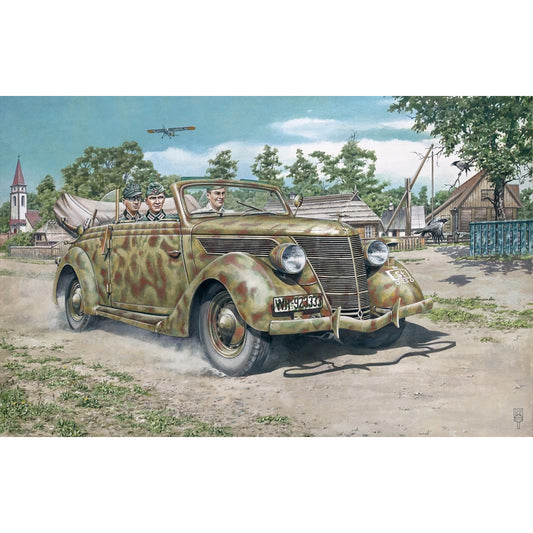 Roden 820 1941 Ford V8-G81 Cabriolet German Staff Car 1:35 Model Kit
