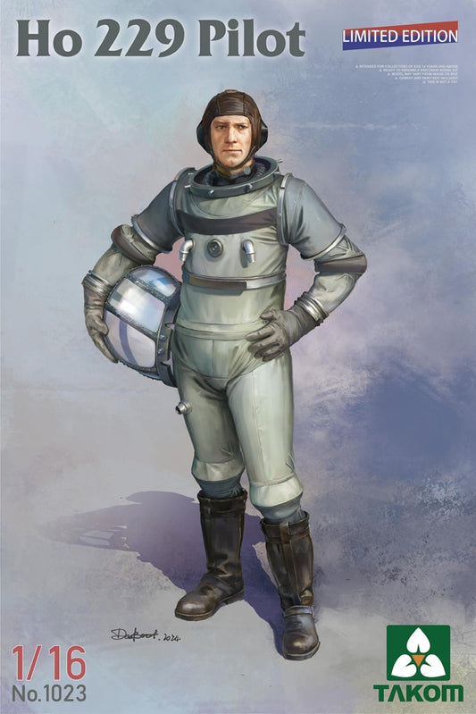 Takom 1023 German AF Horten Ho229 Pilot Limited Edition Figure Model Kit