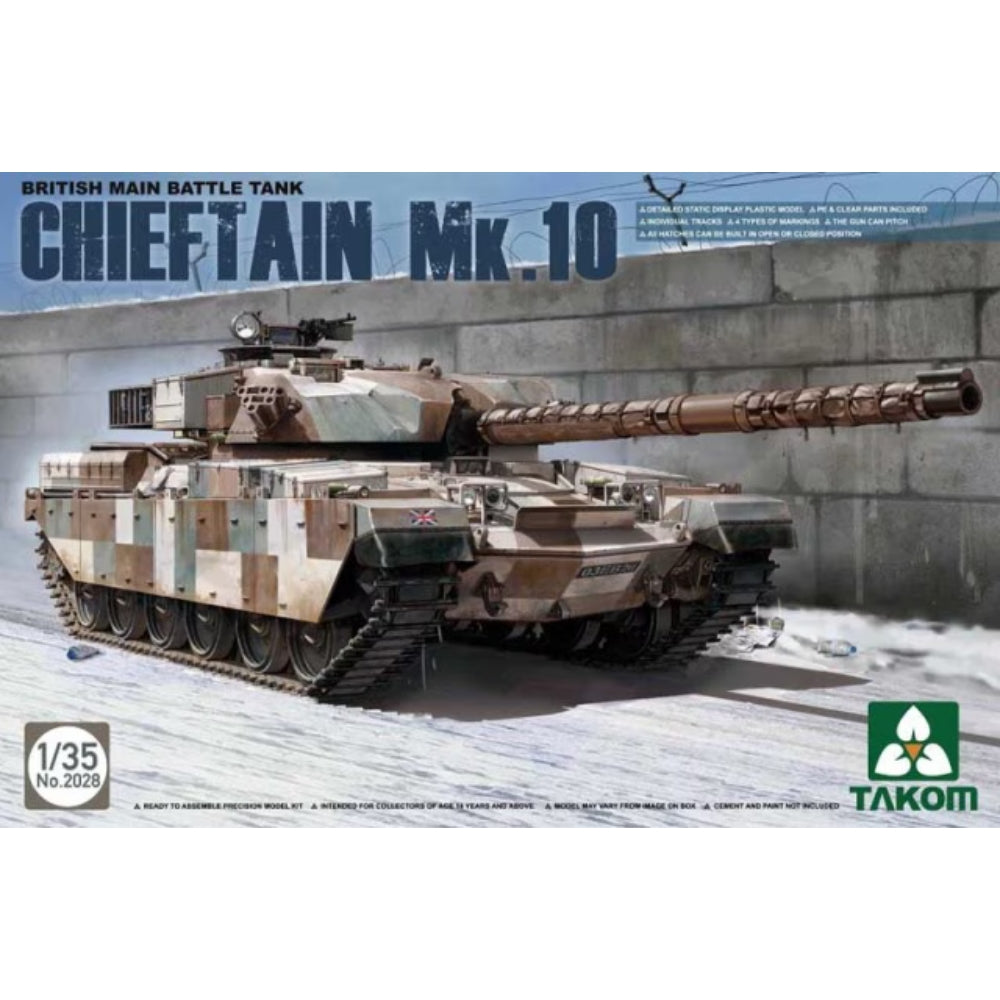 Takom 2028 Chieftain Mk.10 British Main Battle Tank 1:35 Model Kit