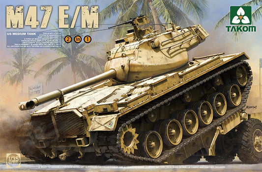Takom 2072 US Medium Tank M47E/M 2 in 1 1:35 Model Kit