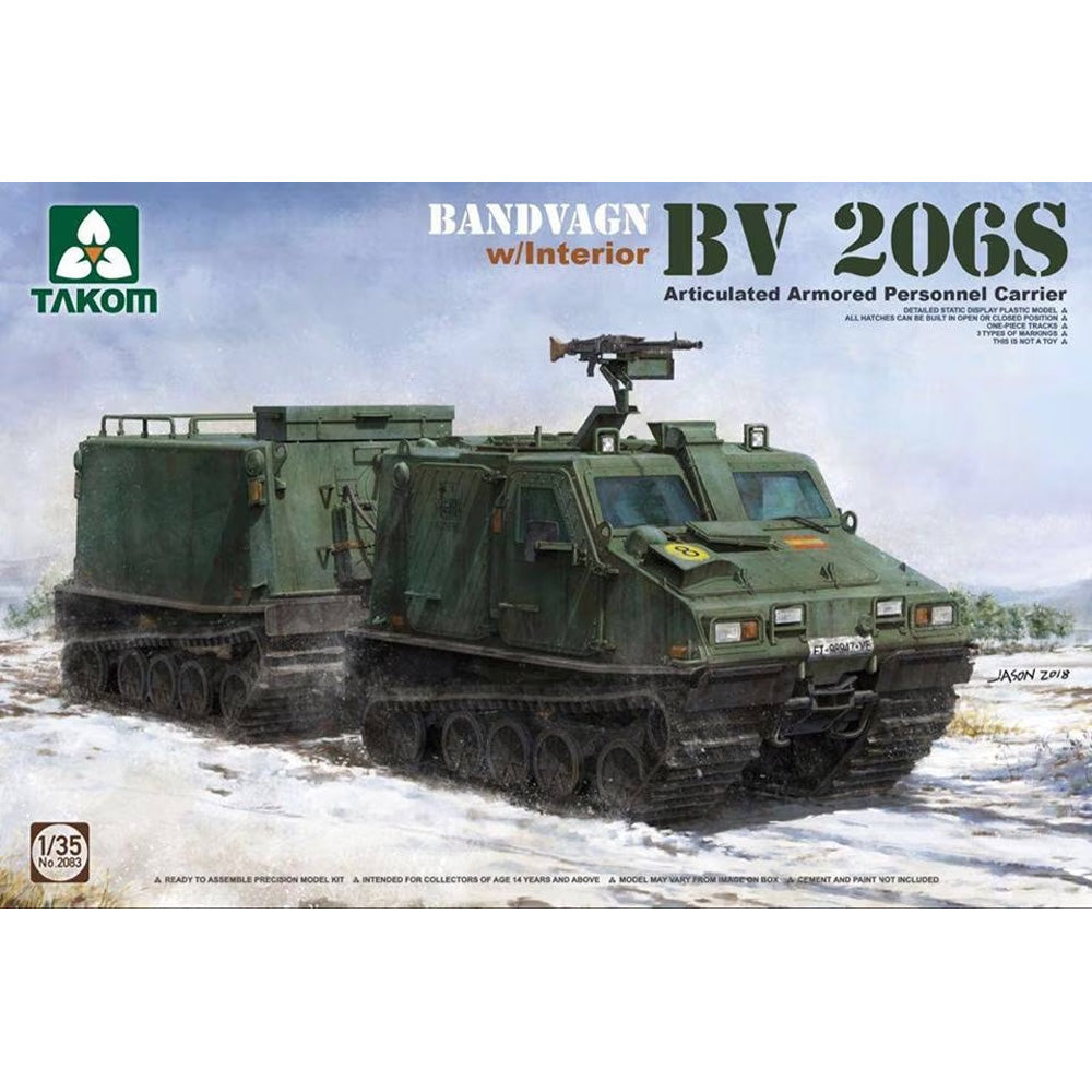 Takom 2083 Bandvagn Bv 206S Artic. Armoured Personnel Carrier 1:35 Model Kit