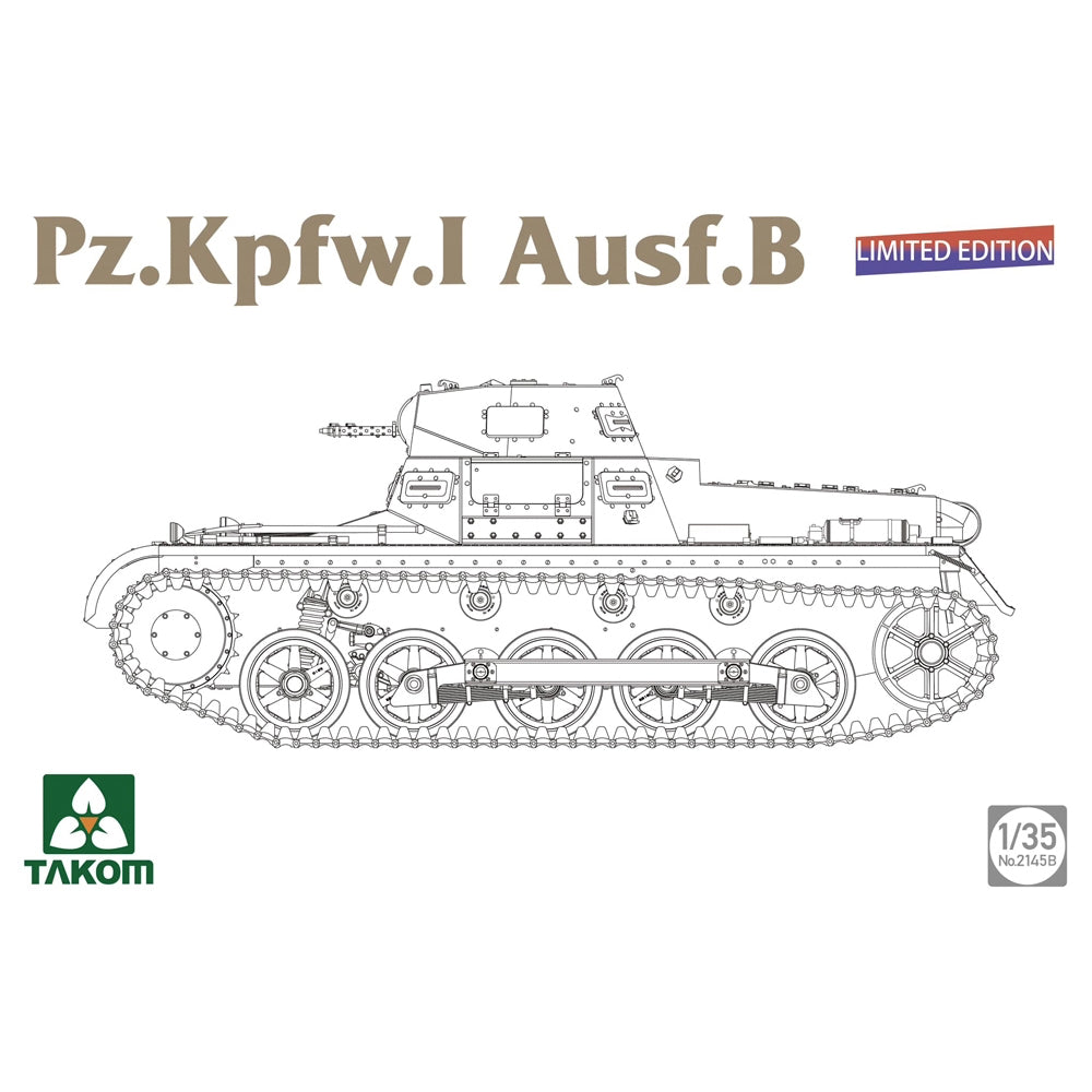 Takom 02145B Pz.Kpfw.I Ausf.B Limited 1:35 Model Kit