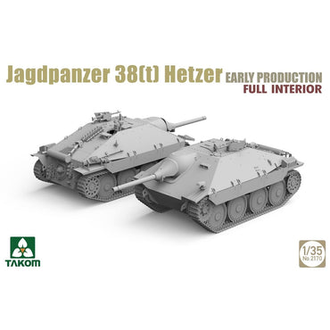Takom 2170 WWII Jagdpanzer 38(t) Hetzer w/Interior Early Prod. 1:35 Model Kit